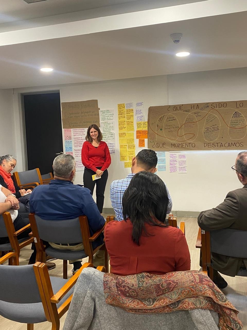 Facilitating a workshop at the Special Jurisdiction for Peace in Colombia